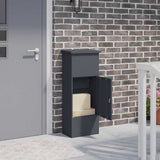 Parcel Drop Box with Door Anthracite 44.5 x 29 x 110.5 cm Steel 874928