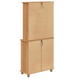 Hutch ASKIM Honey Wax 91 x 40 x 200.5 cm Solid Pine Wood 3334640