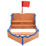Sandbox Pirate Ship Firwood 190x94.5x101 cm 92171