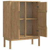Sideboard FLORO Wax Brown 70 x 30 x 70.5 cm Solid Pine Wood 42011247