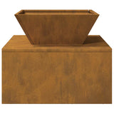 Fire Pit Rusty 50 x 50 x 40 cm Weathering Steel 874584