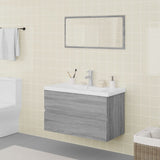 Bathroom Furniture Set Grey Sonoma Engineered Wood 3120352
