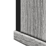 Bathroom Mirror Cabinet Grey Sonoma 42x12x60 cm Engineered Wood 842434