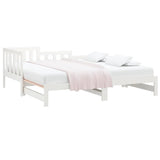 Pull-out Day Bed without Mattress White 2x cm 820747
