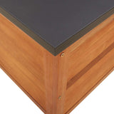 Garden Storage Box 60x50x55 cm Solid Wood Eucalyptus 367838