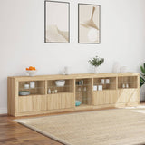 Sideboard with LED Lights Sonoma Oak 283x37x67 cm 3209025