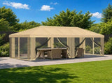 Gazebo Cover with Sidewalls 6 x 3 m Cream Polyester 190 900411