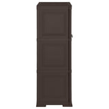 Plastic Cabinet 79x43x125 cm Wood Design Brown 340594