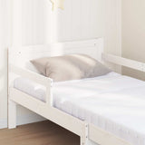 Bed Frame with Mattress White 80 x 200 cm Solid Pine Wood 3385959
