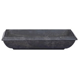 Sink Black 50x35x10 cm Marble 149163
