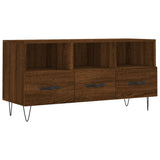 TV Cabinet Brown Oak 102x36x50 cm Engineered Wood 829035