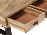 Coffee Table Natural Wood Solid Mango Wood Medium Coffee Table 244942