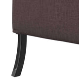 Highback Sofa Dark brown 109 x 56 x 121 cm Fabric 42010836