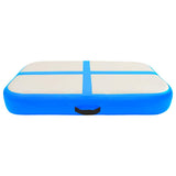 92656 Inflatable Gymnastics Mat with Pump 60x100x20 cm PVC Blue