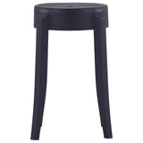 Stackable Stools 4 pcs Black Plastic 247278