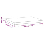 ZNTS Wall Shelves 2 pcs 50x40x3 cm Black Stainless Steel 30293