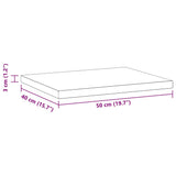 ZNTS Wall Shelves 2 pcs 50x40x3 cm Black Stainless Steel 30293