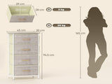 Wood Storage Chest of Drawers 69709564