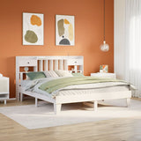 Bed Frame without Mattress White 180x200 cm Super King Solid Wood Pine 3308835