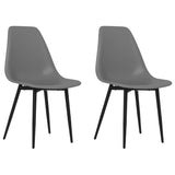 Dining Chairs 2 pcs Grey PP 338046