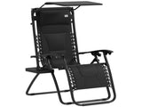 Zero Gravity Lounger Chair, Folding Reclining Patio Chair with Shade Cover, Padded Seat, Cup Holder, T3398P327987