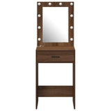 Dressing Table Brown Oak 50 x 41 x 135 cm Engineered Wood 865043