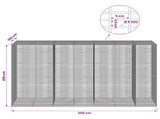Gabion with 5 mm Wire and 5x2.5 cm Mesh 350x100x200 cm 3463921