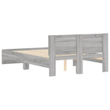 Bed Frame Grey Sonoma Engineered wood and plywood Double 3207509