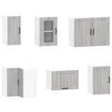 11 Piece Kitchen Cabinet Set "Lucca" Grey Sonoma Engineered Wood 3314957