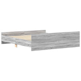 Bed Frame without Mattress Grey Sonoma 200x200 cm 3203738