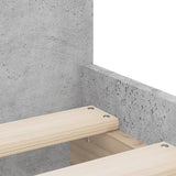 Bed Frame Concrete grey Engineered Wood 90x190 cm Single 3207381