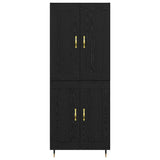 Highboard Black Oak 69.5 x 34 x 90 cm Engineered Wood 3402757