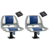 Boat Seats 2 pcs with Pedestal 360&deg Rotatable 3294954