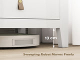 HOMCOM Bedroom Chest of Drawers, Modern 4 Drawer Dresser Cabinet with PU Leather Handles and Metal T3398P378103