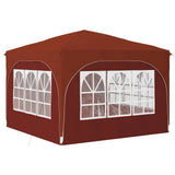 Pop-up Party Tent 290 x 290 x 245 cm Terracotta 42019875