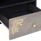 Coffee Table with Drawer Grey 80 x 54 x 40 cm Solid Mango Wood 4018785