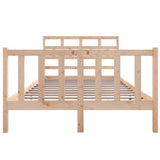 Bed Frame without Mattress Solid Wood Pine Small Double 3101318