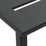 5 Piece Garden Bar Set Black Powder-coated Steel 3283751