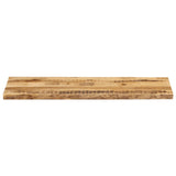 Table Top Live Edge 120x40x2.5 cm Solid Wood Rough Mango 370662