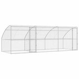 Dog Kennel 3 pcs Silver 6 x 2 x 2 m Galvanised steel 3368339