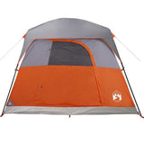 Camping Tent Cabin 4-Person Orange Waterproof 94544