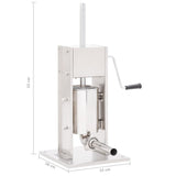 Manual Sausage Stuffer Silver 3 L Stainless Steel 50961
