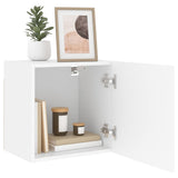 TV Wall Cabinets 2 pcs White 40.5x30x40 cm Engineered Wood 836897