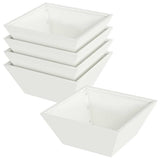 Garden Planter 5 pcs White 40 x 40 x 15 cm Cold-rolled Steel 873813