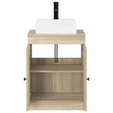 Bathroom Furniture Set Sonoma Oak Engineered Wood 3404252