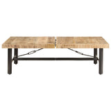 Coffee Table 142x90x42 cm Solid Mango Wood 320653