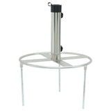Parasol Base with Ground Spikes for 38/48 mm Silver Steel 4003378