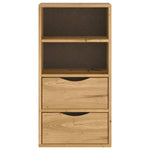 ZNTS Side Cabinet with Drawers ODDA 40x24x79 cm Solid Wood Pine 4103593