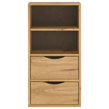 ZNTS Side Cabinet with Drawers ODDA 40x24x79 cm Solid Wood Pine 4103593