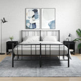 Bedside Cabinets 2 pcs Black 40x35x50 cm Engineered Wood 830735